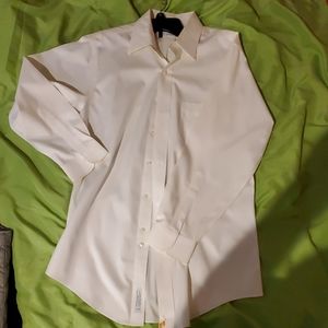 Brooke's Brothers White Dress Shirt Slim Fit
